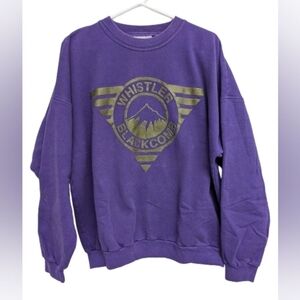 Rocky Mountain Sportswear vintage Whistler purple unisex crewneck sweatshirt XL